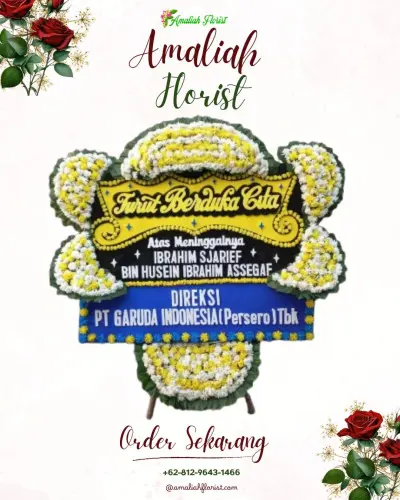 Papan Bunga Duka maja baru