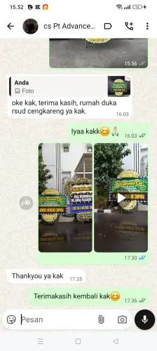 Testimonial Papan Bunga Pernikahan maja baru
